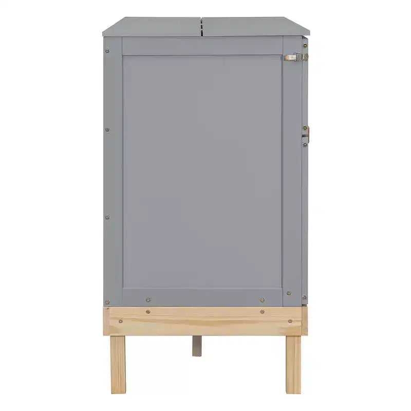 Mobile letto a scomparsa Queen grigio/bianco, pieghevole, 2 in 1, per 1-2 persone