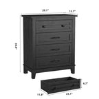 Cassettiera Indipendente a 4 Cassetti Nera / Grigia / Rovere Naturale / Noce – Per Uso Singolo