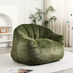 MAYEERTY Bean Bag Sofa Chair with Armrests High Density Foam Lazy Comfortable for Adults Living Room Bedroom Reading Nook