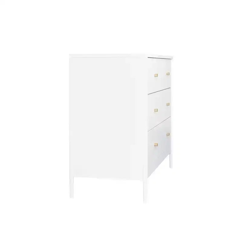 Comò a 4 cassetti bianco per bambini, mobile contenitore in legno per 1 bambino