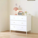 Comò a 4 cassetti bianco per bambini, mobile contenitore in legno per 1 bambino