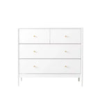 Comò a 4 cassetti bianco per bambini, mobile contenitore in legno per 1 bambino