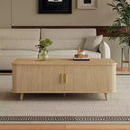 Christopher Knight Home Nova Sliding Door Storage Coffee Table with Adjustable Shelves
