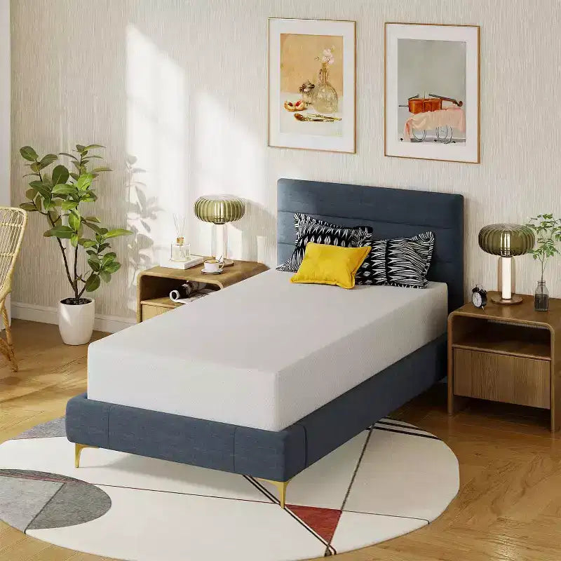 BestMassage 12 Inch Mattress Bamboo Charcoal Memory Foam Mattress Medium Firm Mattress CertiPUR-US Certified